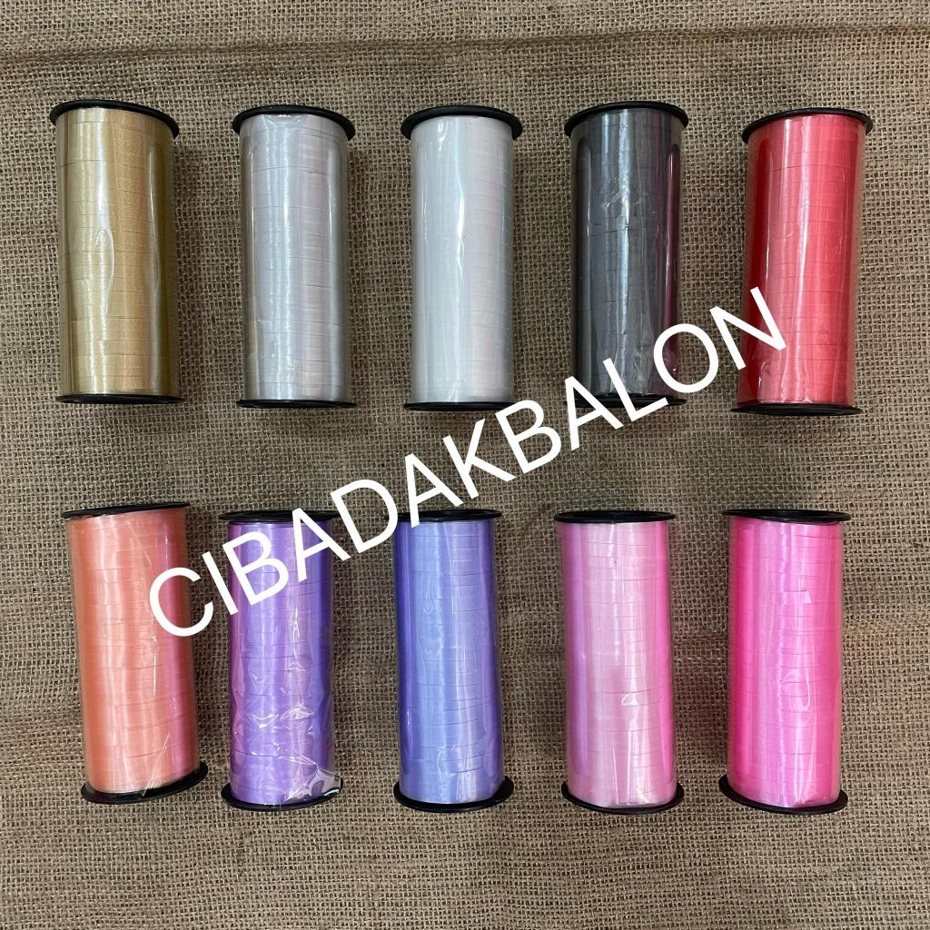 

Pita Balon Roll Metalik 90 Meter / Metalic Balloon Ribbon / Tali Balon Metalik Warna Warni Untuk Dekorasi