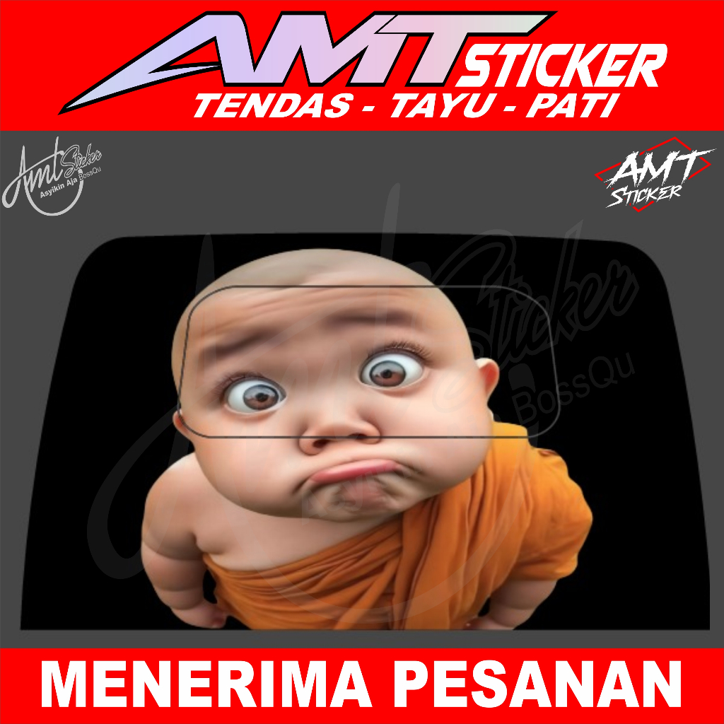 Stiker Kabin Belakang/Gegeran Pick Up - Bisa Custom
