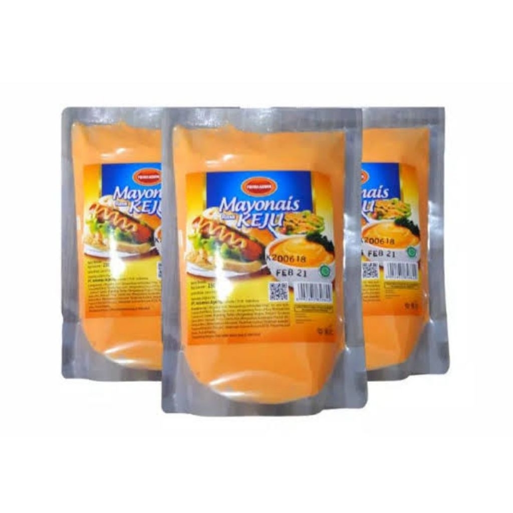 

Prima Agung mayonaise mayones keju 1 Kg dan 250 Gram