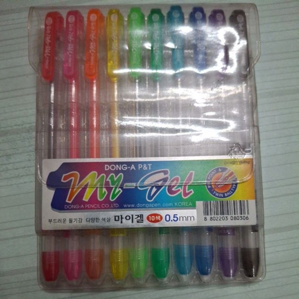 

Pulpen My gel 10 warna/set Dong-A ATK