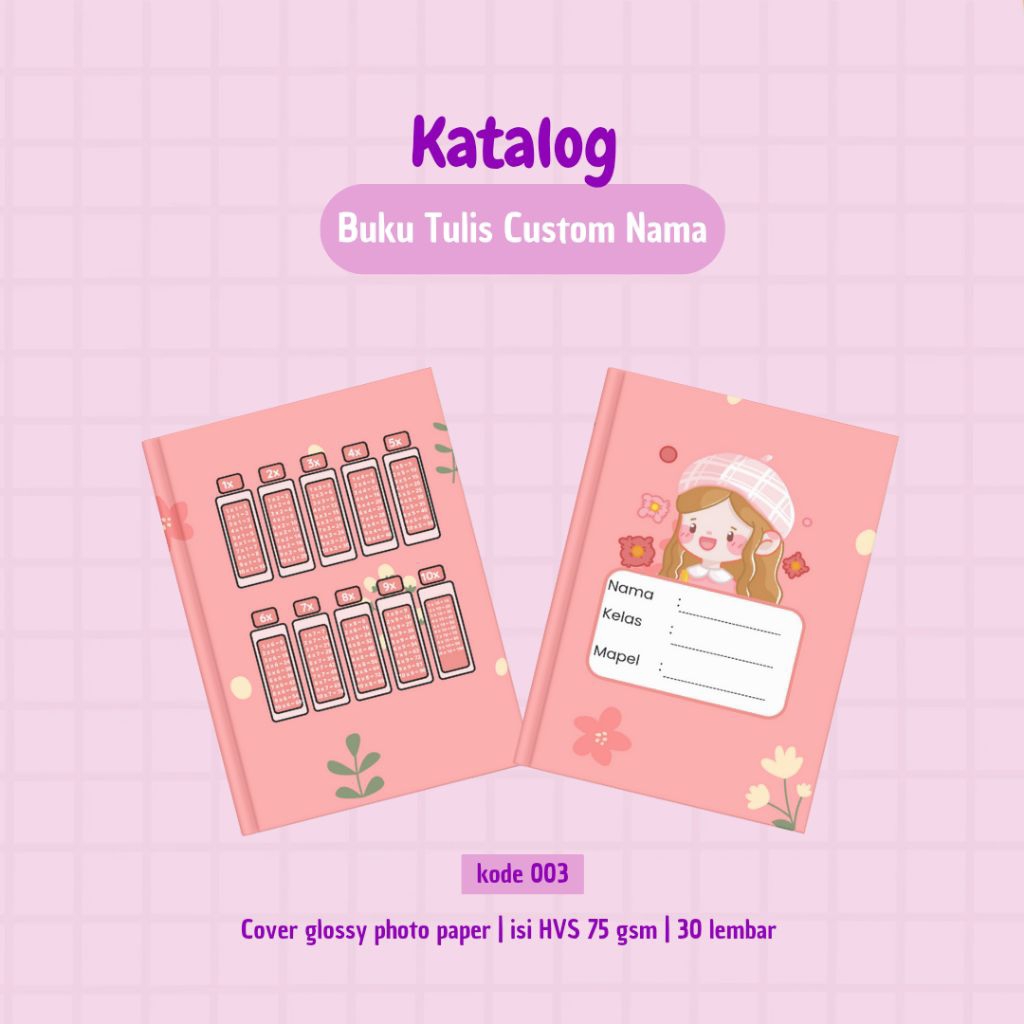 

BUKU TULIS CUSTOM NAMA