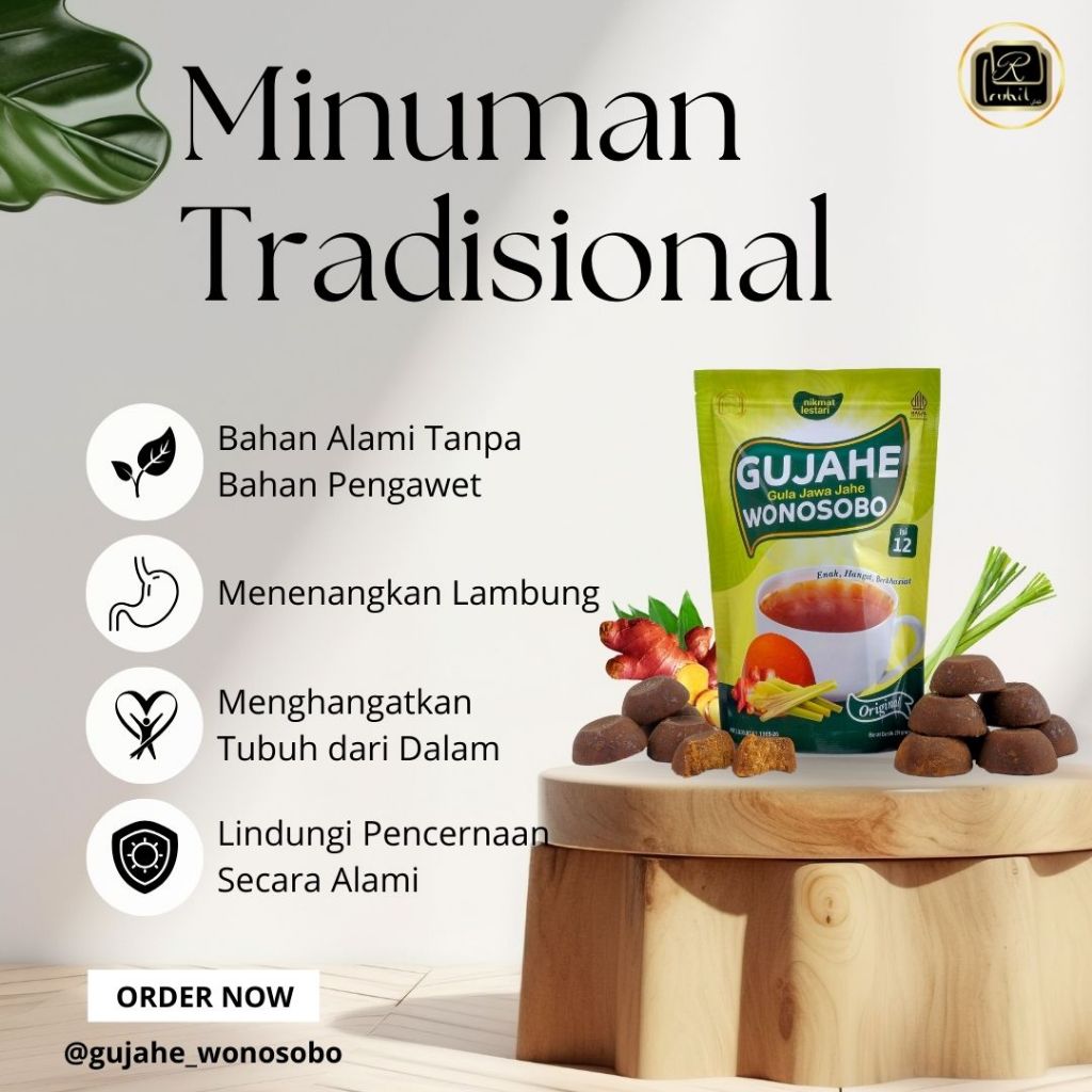 

GUJAHE Gula Jawa Jahe Asli 250gr - Minuman Herbal untuk Lambung