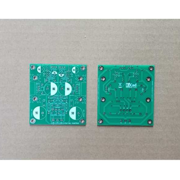PCB PSU Adj Simetris LM317 LM337 Dauble Layer