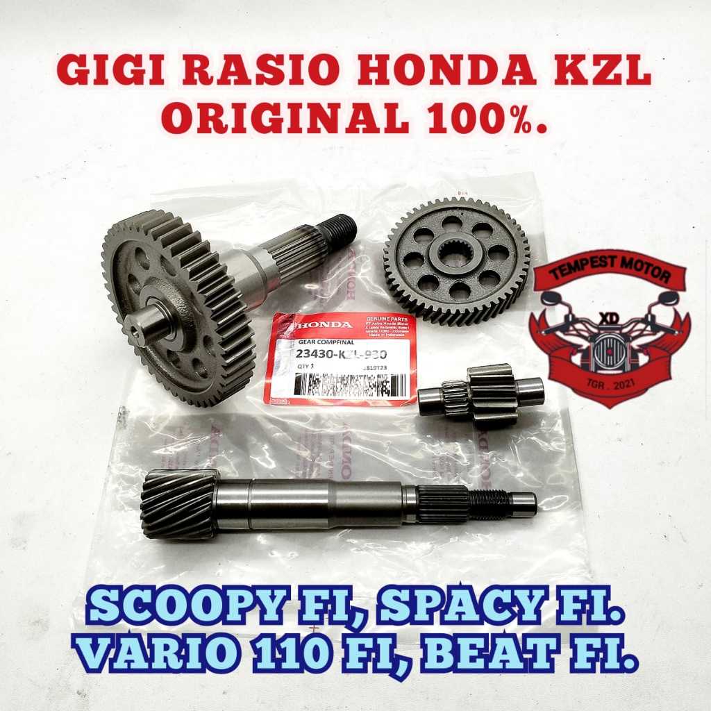 GIGI RASIO BEAT FI GEAR RASIO HONDA KZL VARIO 110 FI GEAR GER RASIO ORI HONDA SCOOPY FI BEAT FI