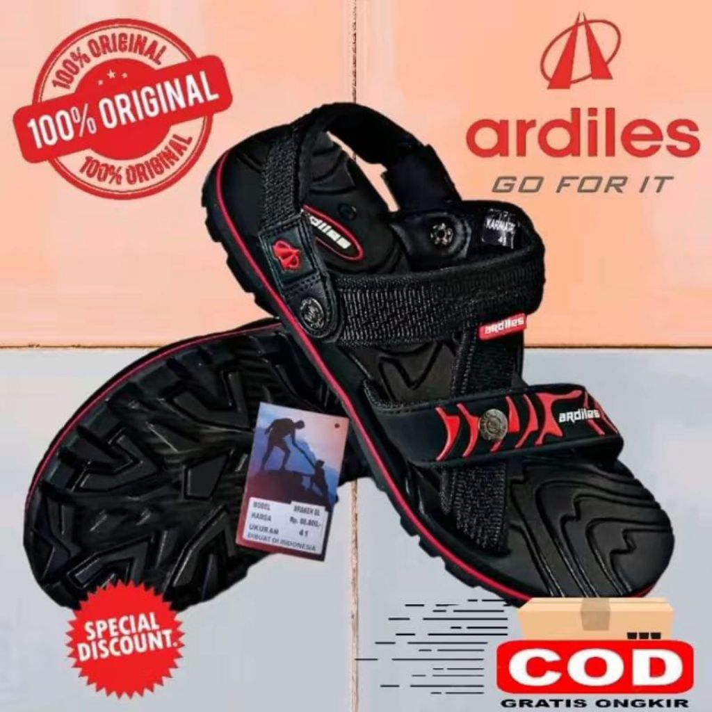 ORIGINAL sandal gunung pria dewasa ARDILES TIBESTI DRAKEN SL size 39-43 /  Sendal dewasa gunung pria