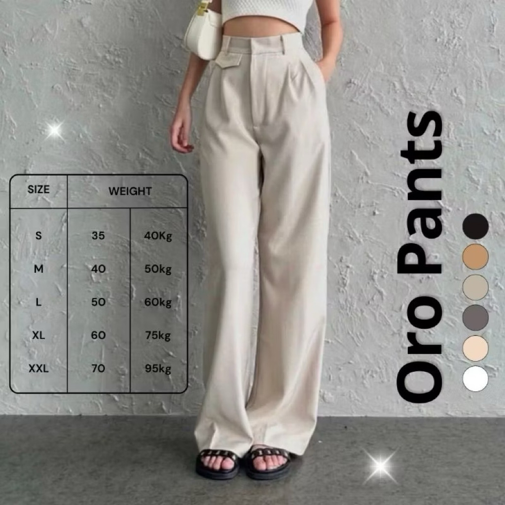 Oro Pants - Highwaist Kulot - Lost Pants Korean Style