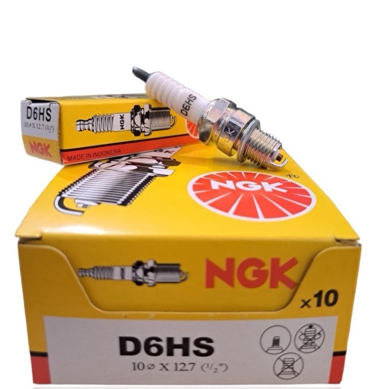 Busi NGK D6 D6HS Motor Honda Astrea C9 S9Z 1kotak1pcs Busi NGK D6 D6HSD6HA Motor Honda Astrea C9 S9Z