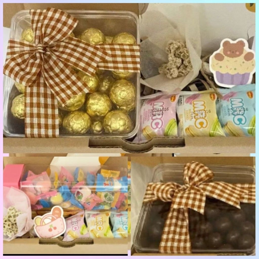 

Hampers Coklat Permen Tumbler Hampers Parcel Ultah Lebaran Wisuda Sempro Souvenir