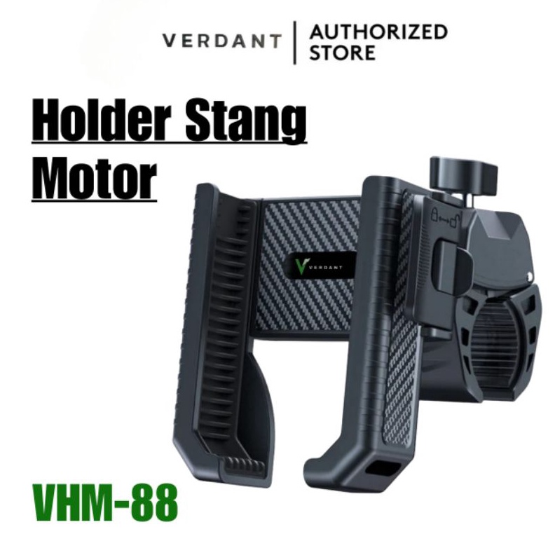 KODE E69U VERDANT VHM88 HOLDER MOTOR ANTI MALING PREMIUM BIKE HANDPHONE PHONE HOLDER HP STANG SEPEDA