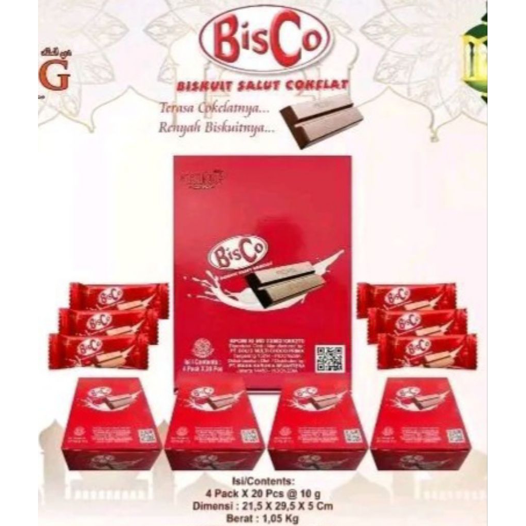 

1 Pack Isi 20Pcs D'King Coklat Bisco