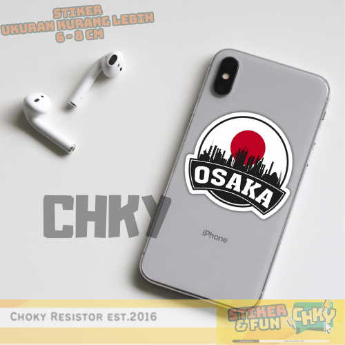 

Stiker Sticker Vinyl Laminasi OSAKA CITY OF JAPAN