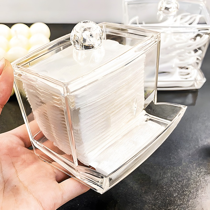 (belanjaonlineku) Rak Acrylic Tempat Penyimpanan Kapas / Rak Kapas