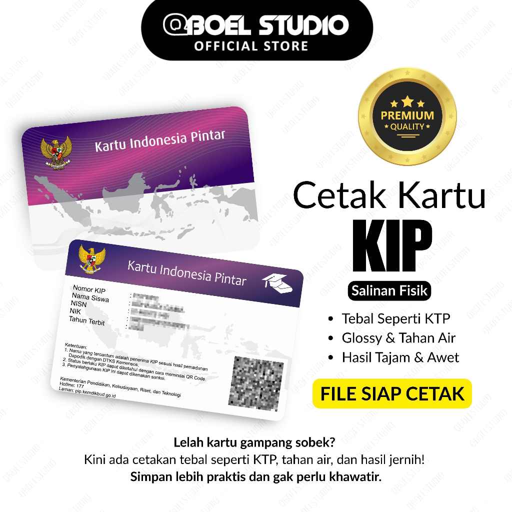 

Cetak Kartu KIP File Wajib Siap Cetak