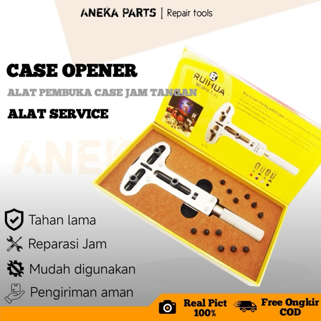 Case opener, alat pembuka tutup belakang jam tangan, alat pembuka case drat jam tangan