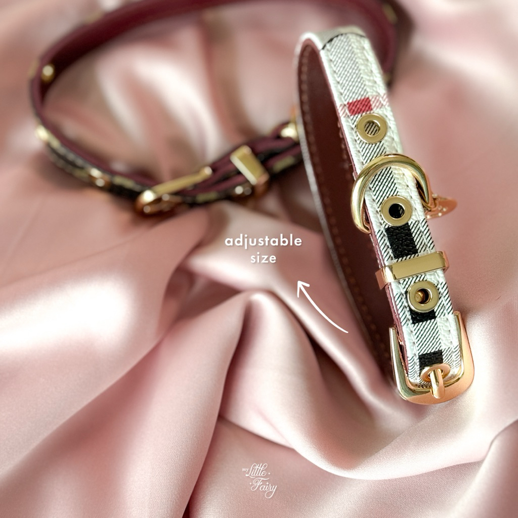 Sellyliavitaliavita [Dog Collar] Kalung Anjing Pet Collar Anjing Kalung Anjing Leather Collar Anjing