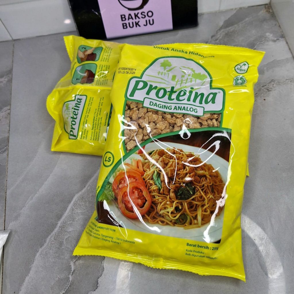 

Proteina LS 250gr 250 gr Daging Nabati / Vegetarian Campuran Mie Ayam