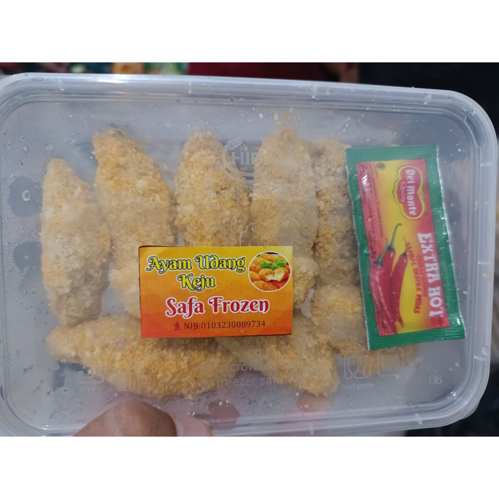 

Ayam udang keju frozen isi 15 pcs enak banget.. full daging