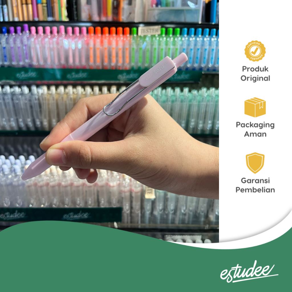 

Gramedia Cirebon - ESTUDEE SORA GELPEN 0.5 INK BLACK - PINK EGP-242