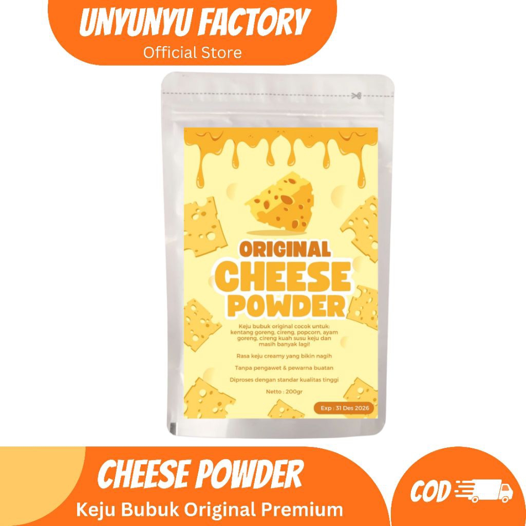 

Keju Bubuk Original keju tabur cheese powder 200gr
