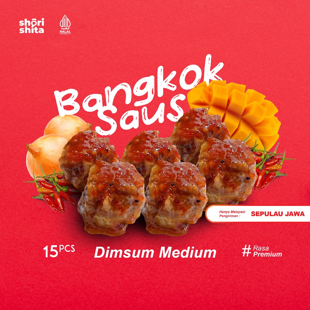 

dimsum frozen food halal terenak isi 15PCS/Saus bangkok-15BS