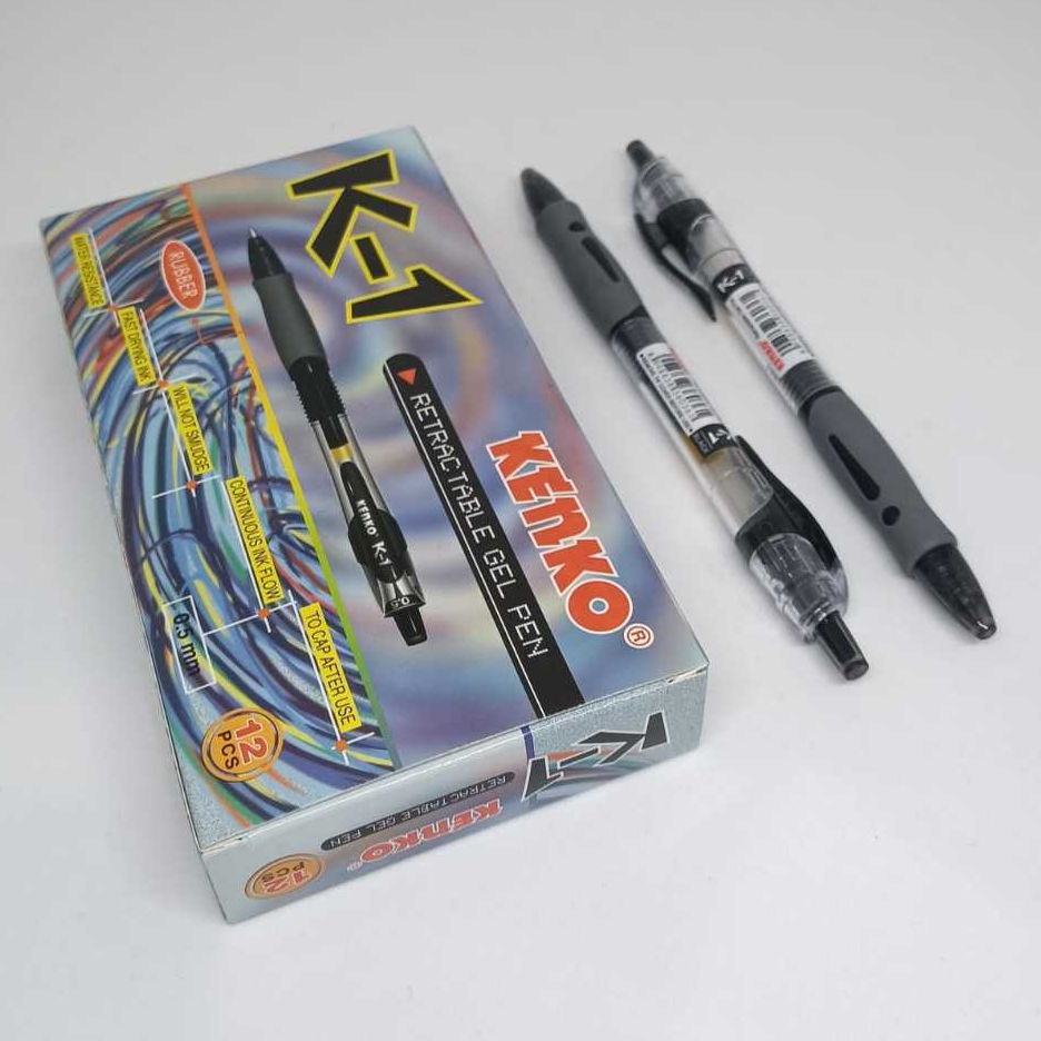 

Pulpen gel Kenko K-1 / Retractable gel pen / pena gel cetrek / ballpoint / Alat Tulis / ATK
