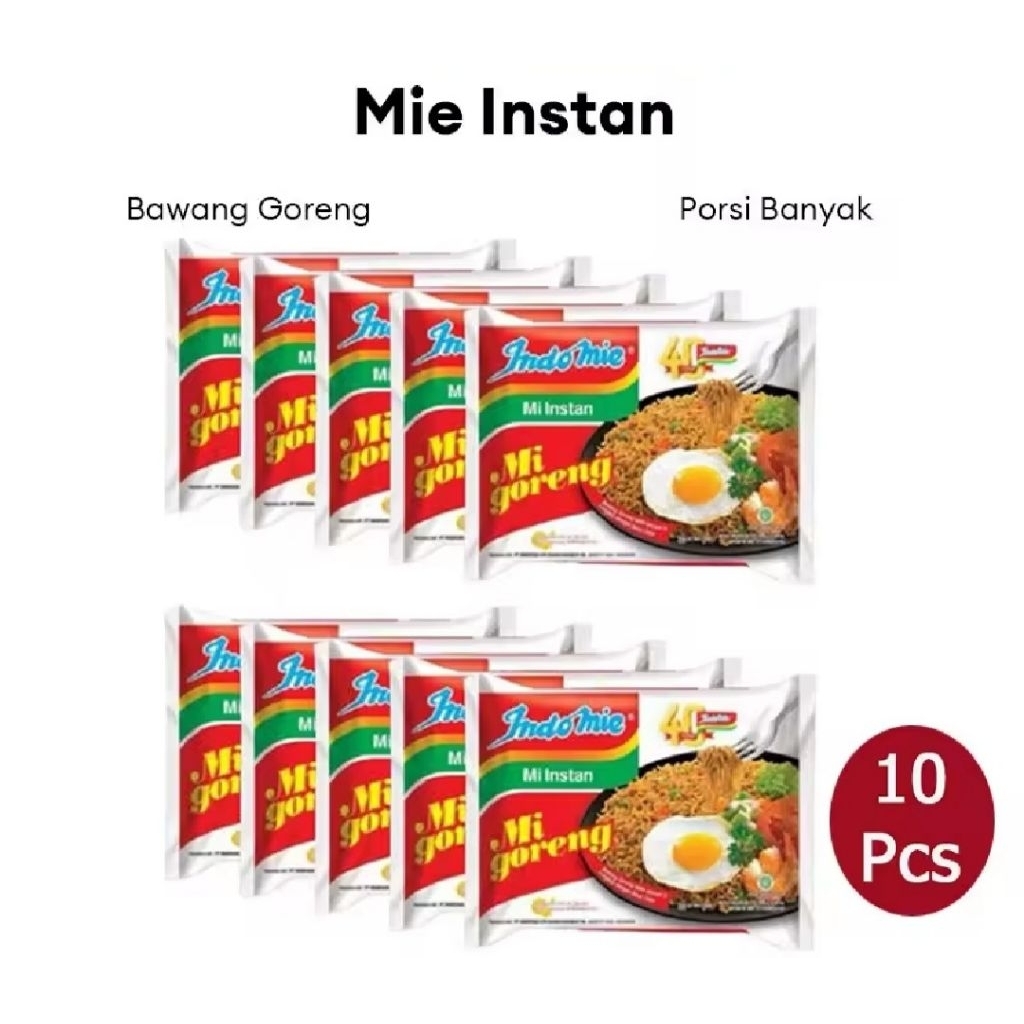

10pcs Indomie goreng 84g