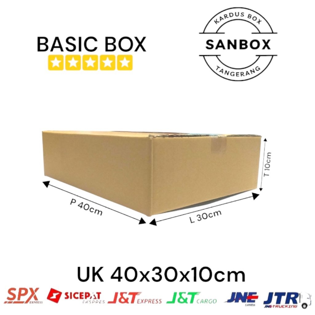 

Kardus Box Polos UK 40x30x10cm
