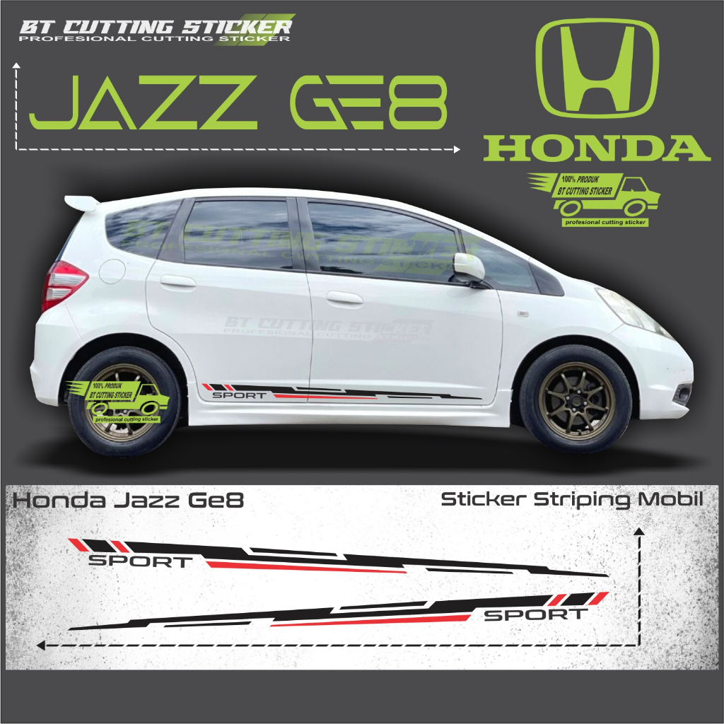Sticker Mobil Honda Jazz Ge8 / Striping Jazz Ge8 / Sticker Stiker Mobil