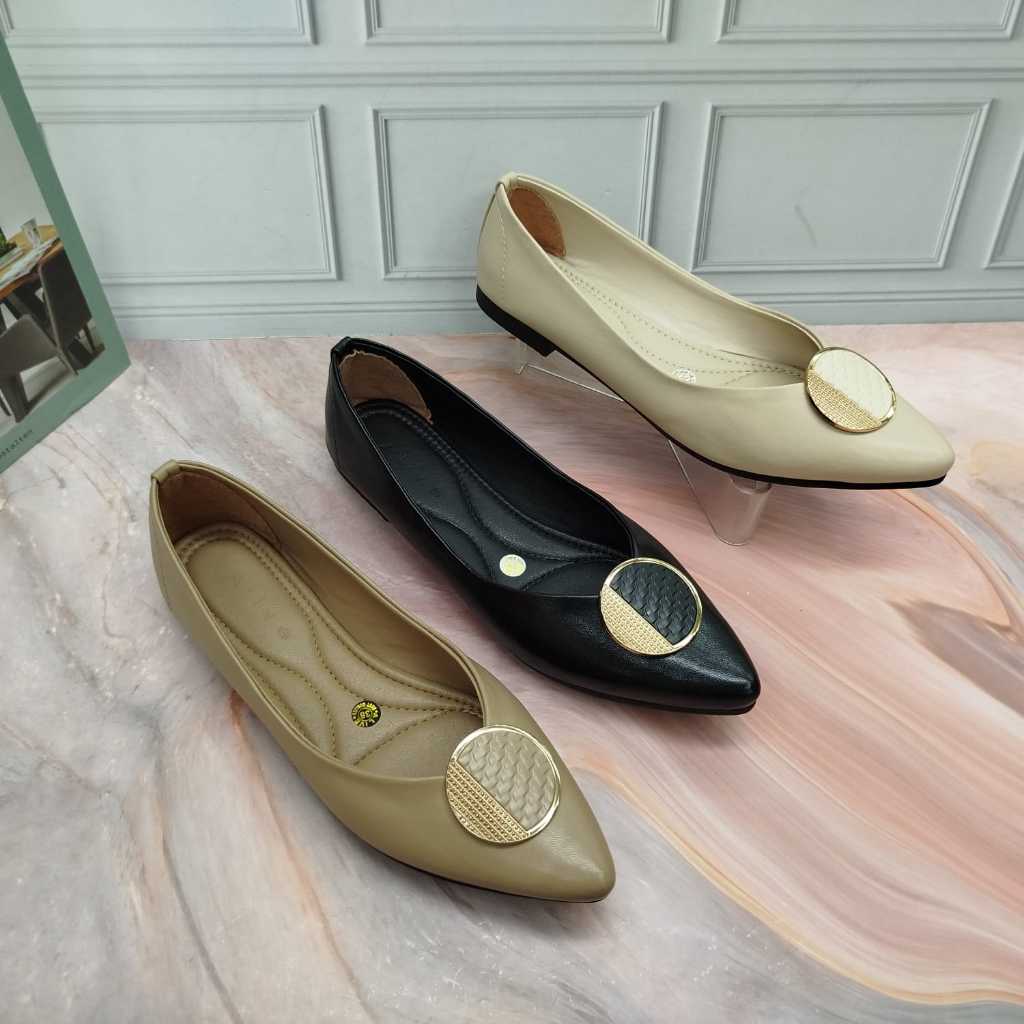 Alive Flatshoes Wanita Sepatu Flat Model Balet Cewek LM 08