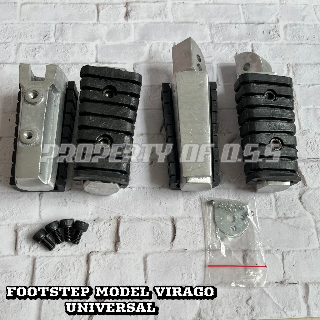 KARET FOOTSTEP YAMAHA VIRAGO /KARET POOTSTEP VIRAGO/KARET STEP VIRAGO LOKAL