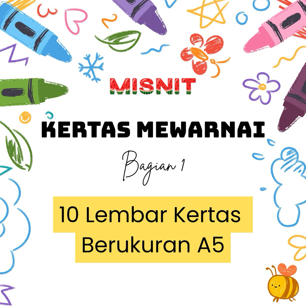 

KERTAS MEWARNAI UNTUK ANAK TK PAUD SD ISI 10 LEMBAR UKURAN A5