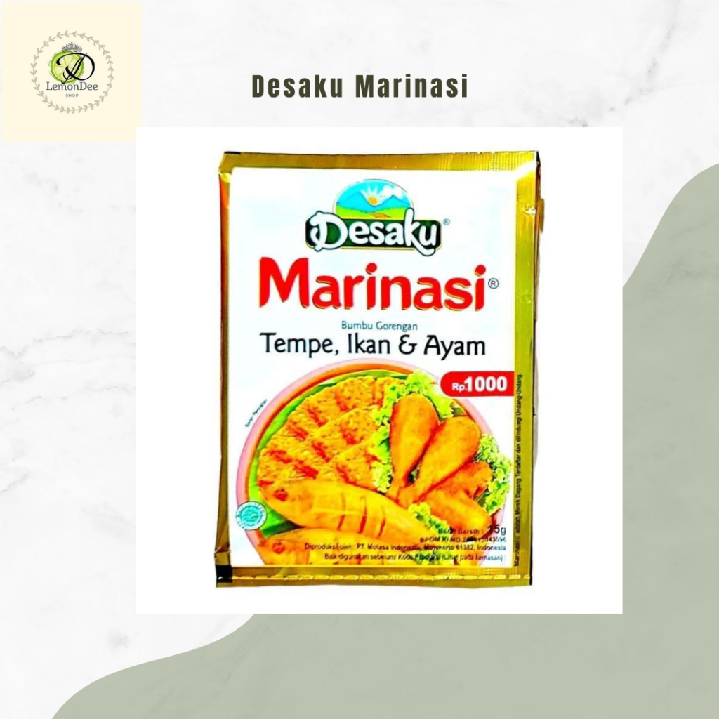 

Lemondee - Desaku Bumbu Marinasi Tempe, Ikan, Ayam