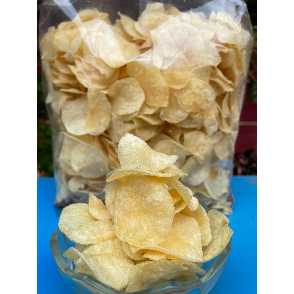 

keripik kentng kriuk gurih 1kg lezat bikin nagih 100%Original
