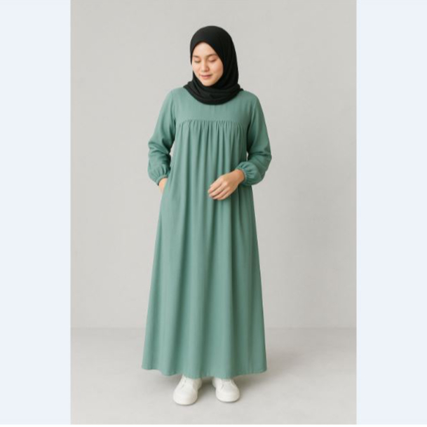 Busui Friendly | Dress Modern Gamis Muslim IZMA Maxi  Dress Wanita Kekinian Gamis Terbaru