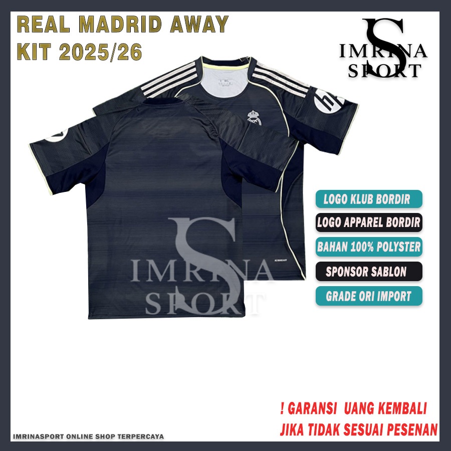 JERSEY BOLA MADYD GRADE ORI AWAY 2025/2026 - JERSEY BOLA GRADE ORI 25/26