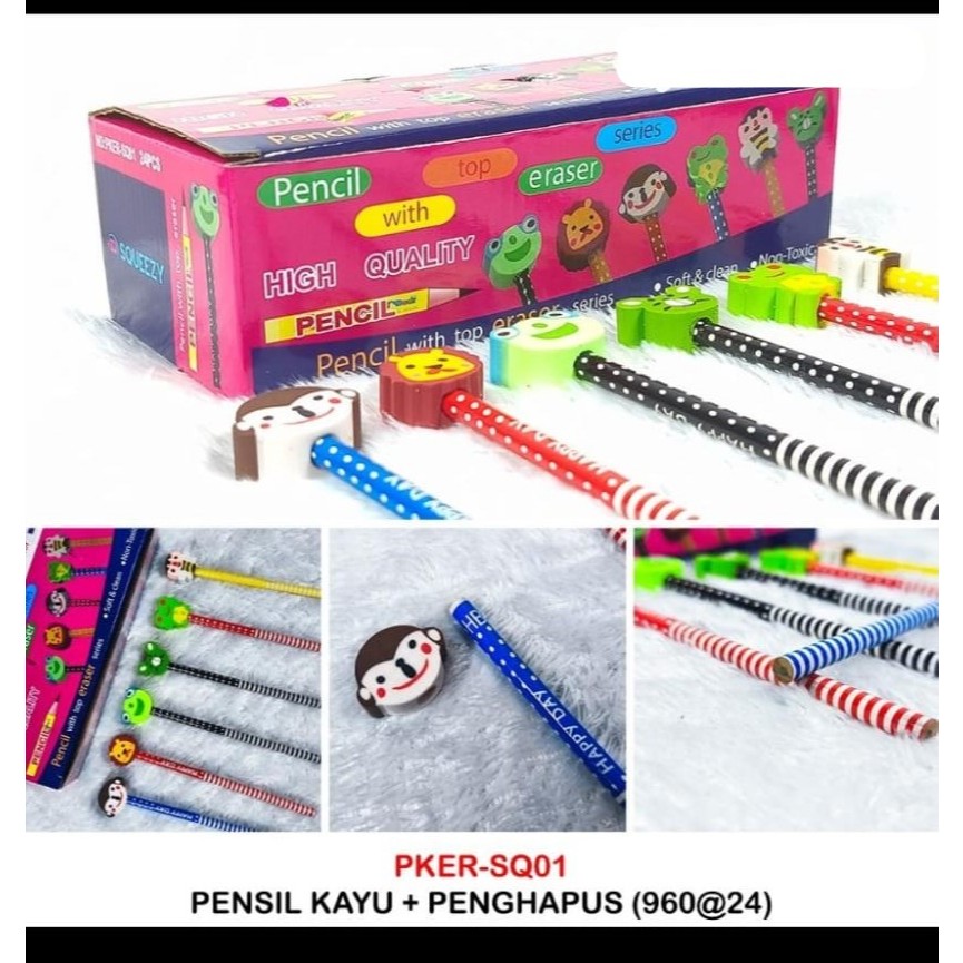 

PENSIL + PENGHAPUS PENCIL ERASER LUCU
