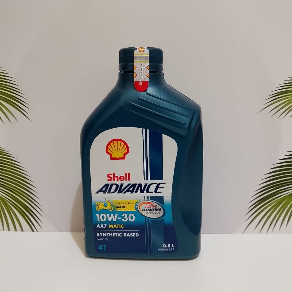 OLI MESIN SHELL ADVANCE AX7 MATIC 0,8 10W-30 OLI PELUMAS MESIN BEAT VARIO SCOOPY MIO SPORTY MIO J/M3
