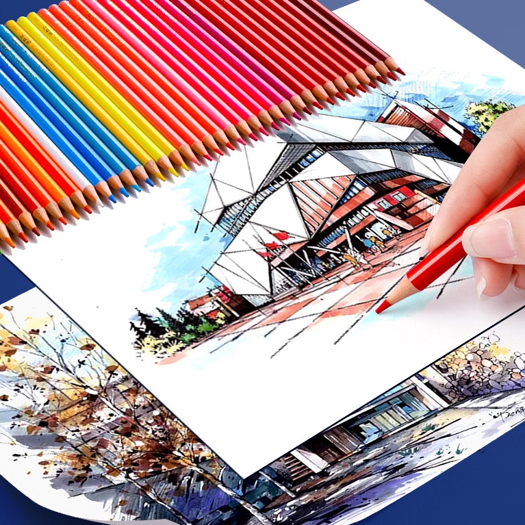 

KODE N66X High Grade Oil Pencil Color Pensil Warna Minyak 4872 Pencil Color Set