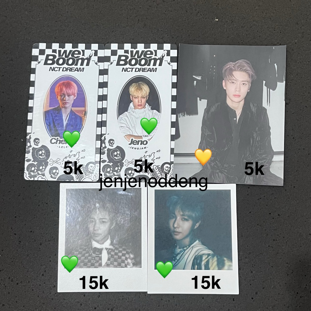 OFFICIAL NCT DREAM RENJUN POLAROID CHENLE JENO WE BOOM JAEHYUN POSTCARD REGULAR