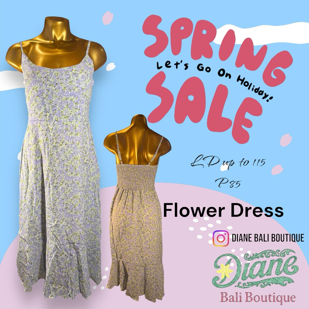Flower Dress / Impor Dress Bali / Beach Dress