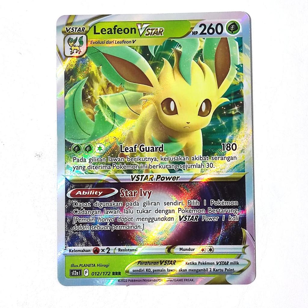 Leafeon VSTAR RRR 012/172 S12a - Kartu Pokemon Indonesia