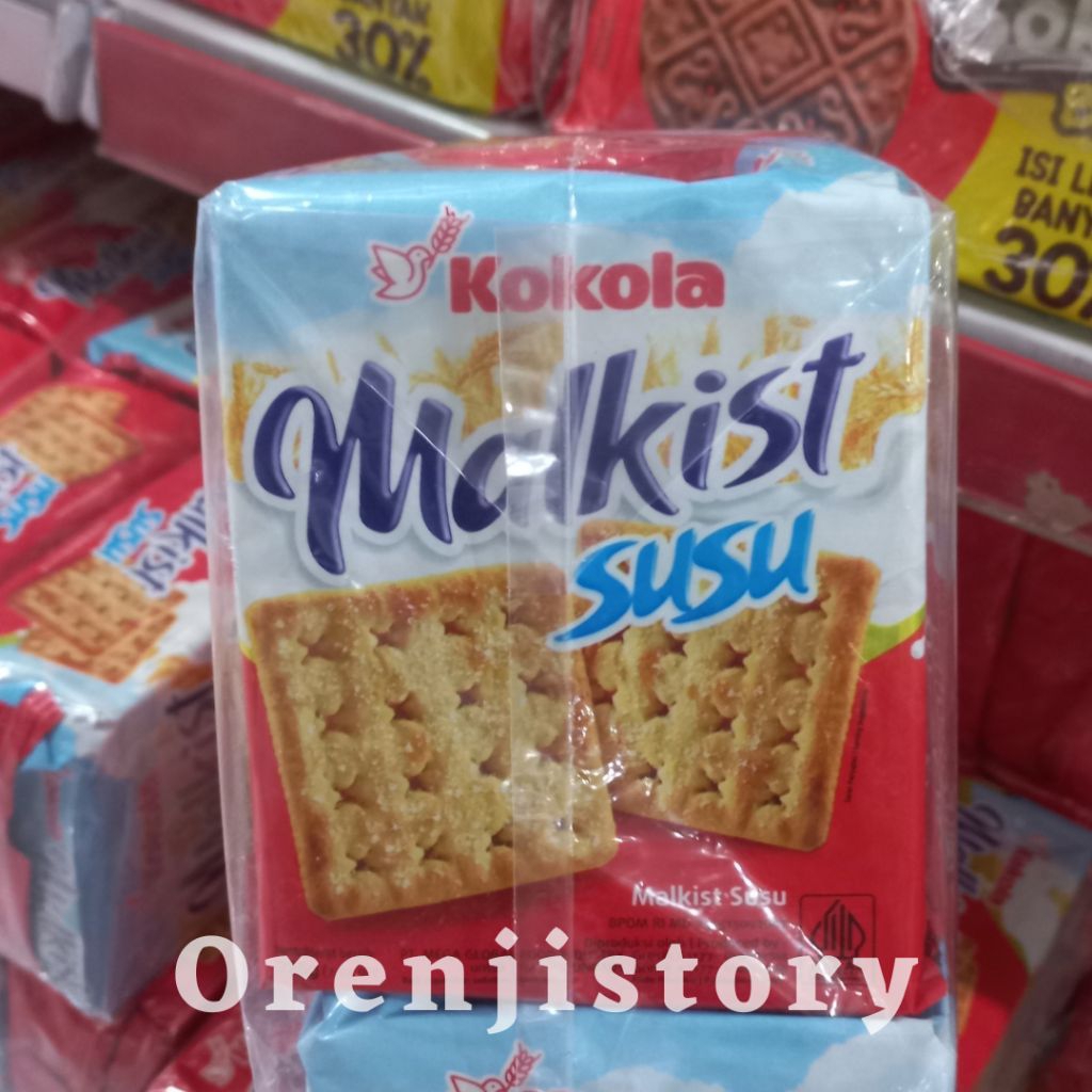 

kokola malkist susu 225gr 1dus isi 18 pcs