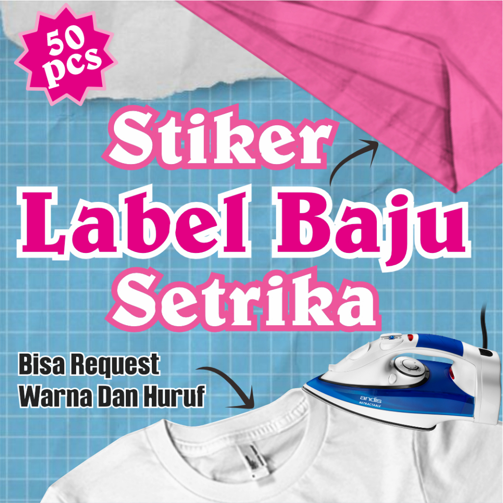

Stiker Label Baju Setrika Anti Luntur Bisa COD