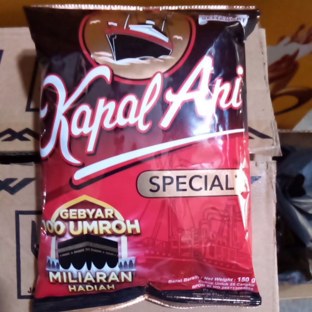 

kapal api special 150gr cukup untuk 25 cangkir