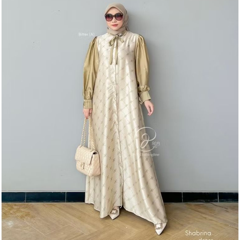 DYN - Shabrina Dress DYN CLOTHINGLINE Gamis Silk Premium Printing