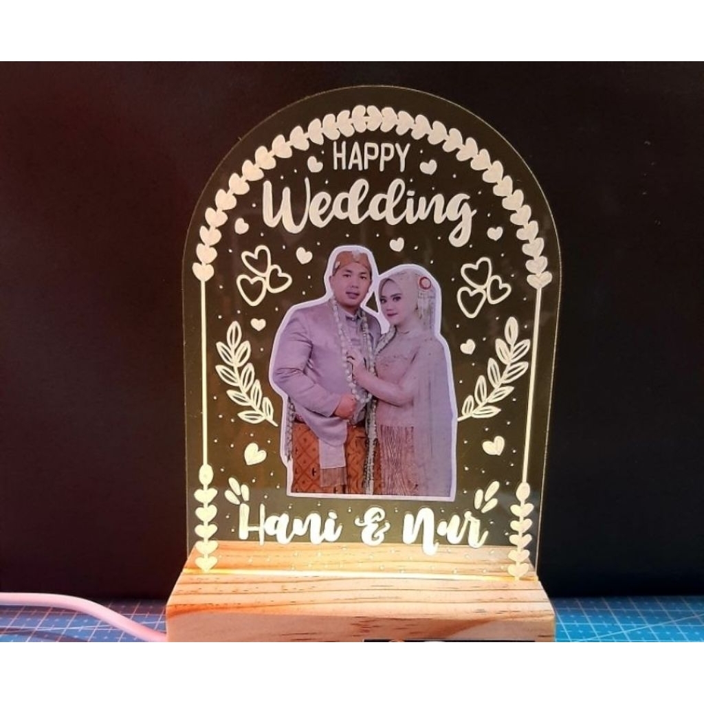 Lampu tidur akrilik LED#Hadiah wisuda#gift