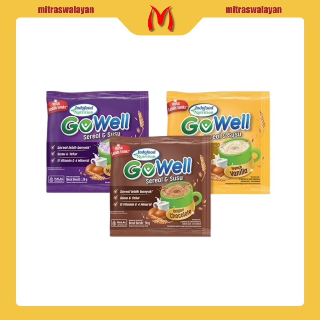 

GOWELL Sereal Susu 1 Renteng isi 10 sachet @30 gr