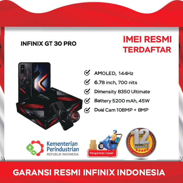 Infinix GT 30 Pro 8/256GB Gift Box - Garansi Resmi