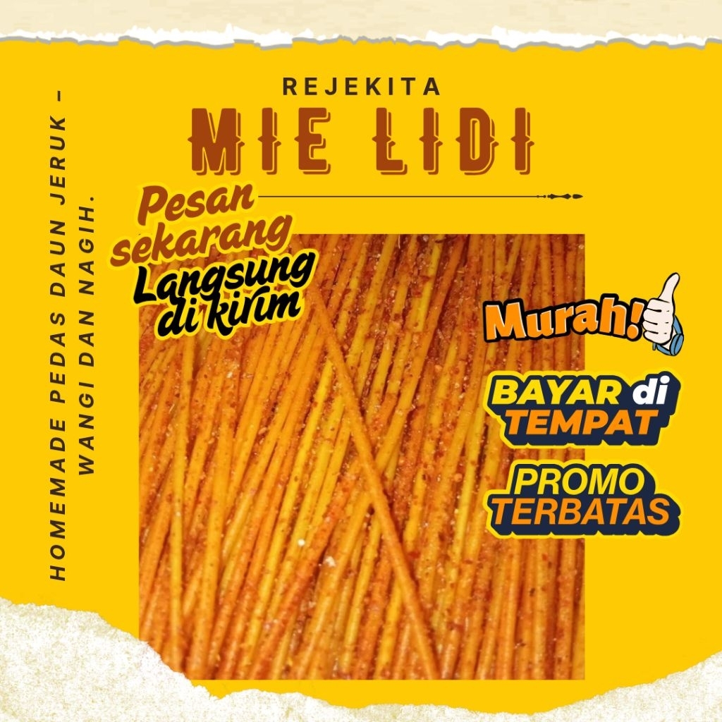 

FYP 1Kg Mie Lidi Pedas Mantap Daun Jeruk || RejeKita