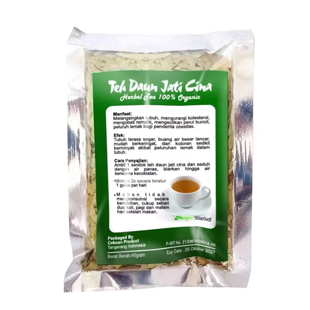

【HALAL】 Teh Daun Jati Cina 40gr / Teh Diet / Teh Pelangsing / Teh Peluntur lemak